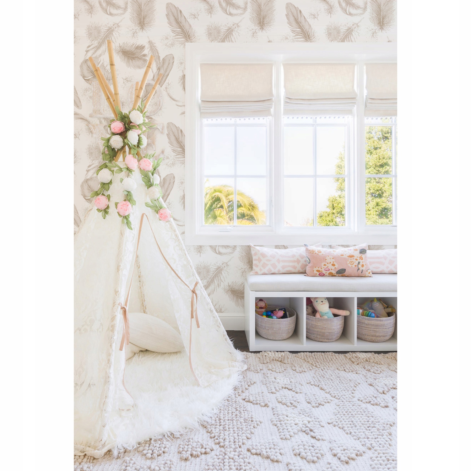 

Flizelinowa tapeta na ścianę Gęsi puch 250x104 cm