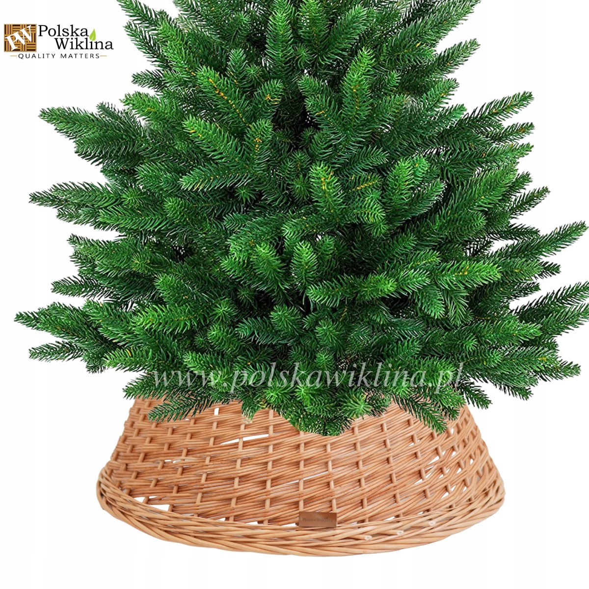 

Osłona wiklinowa na stojak pod choinkę 45 cm