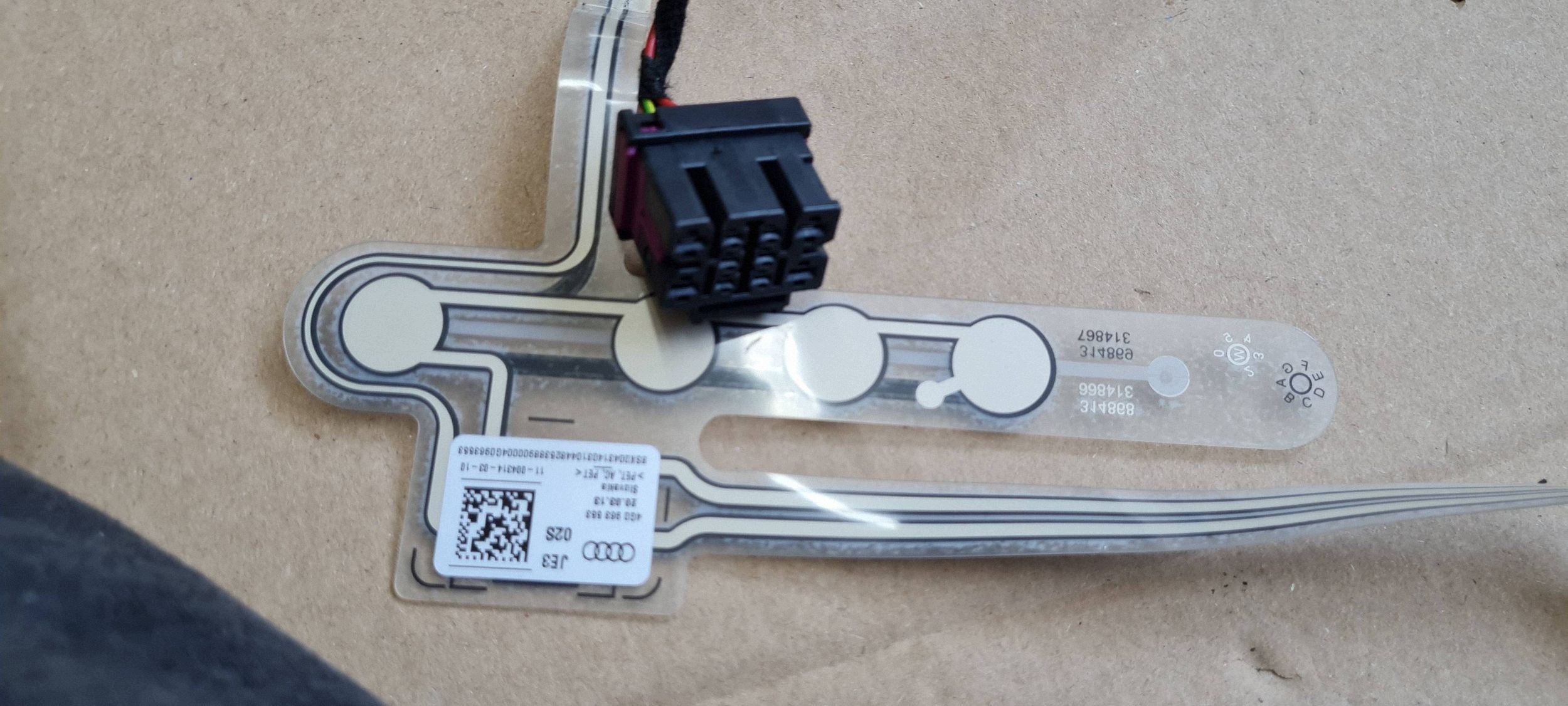 A7 4G bundle wiring sensor ZAJETOSCI seat front 4G0963553 A6 C7 4G
