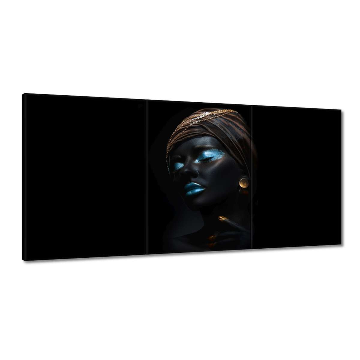 Obrazy 180x90 Tyrkysový mejkap Make-Up