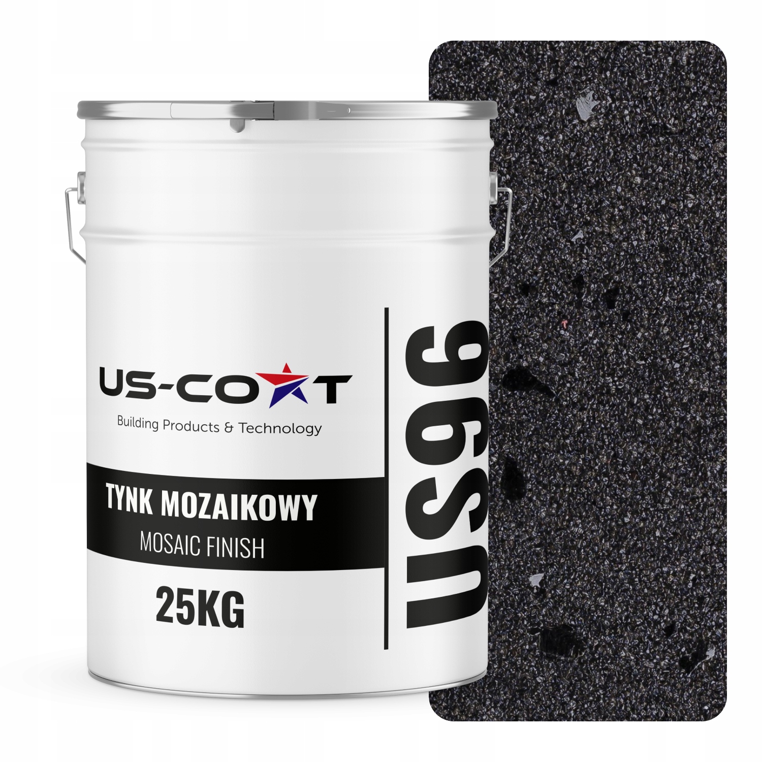 Mozaiková Omítka Mozaika 25 Kg Černá S Černou Slídou M15 Pryskyřičná Fasáda