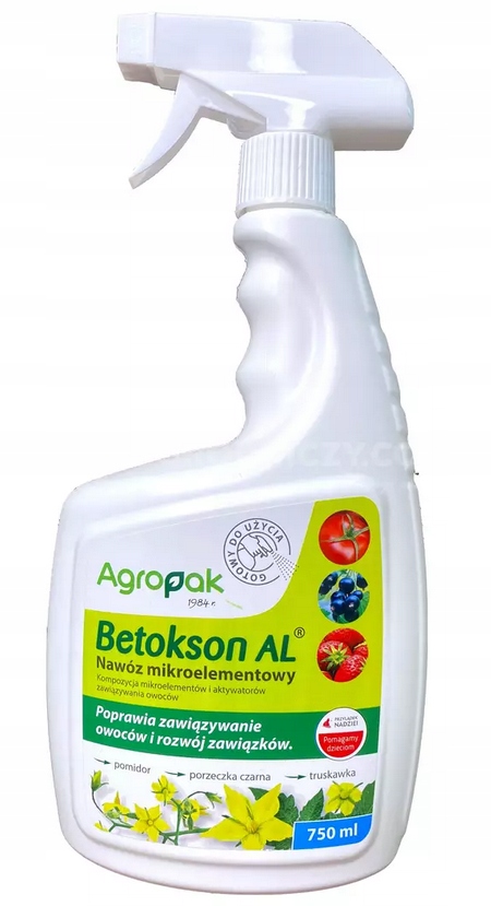 

Betokson Al spray 750ml zawiązywanie owoców