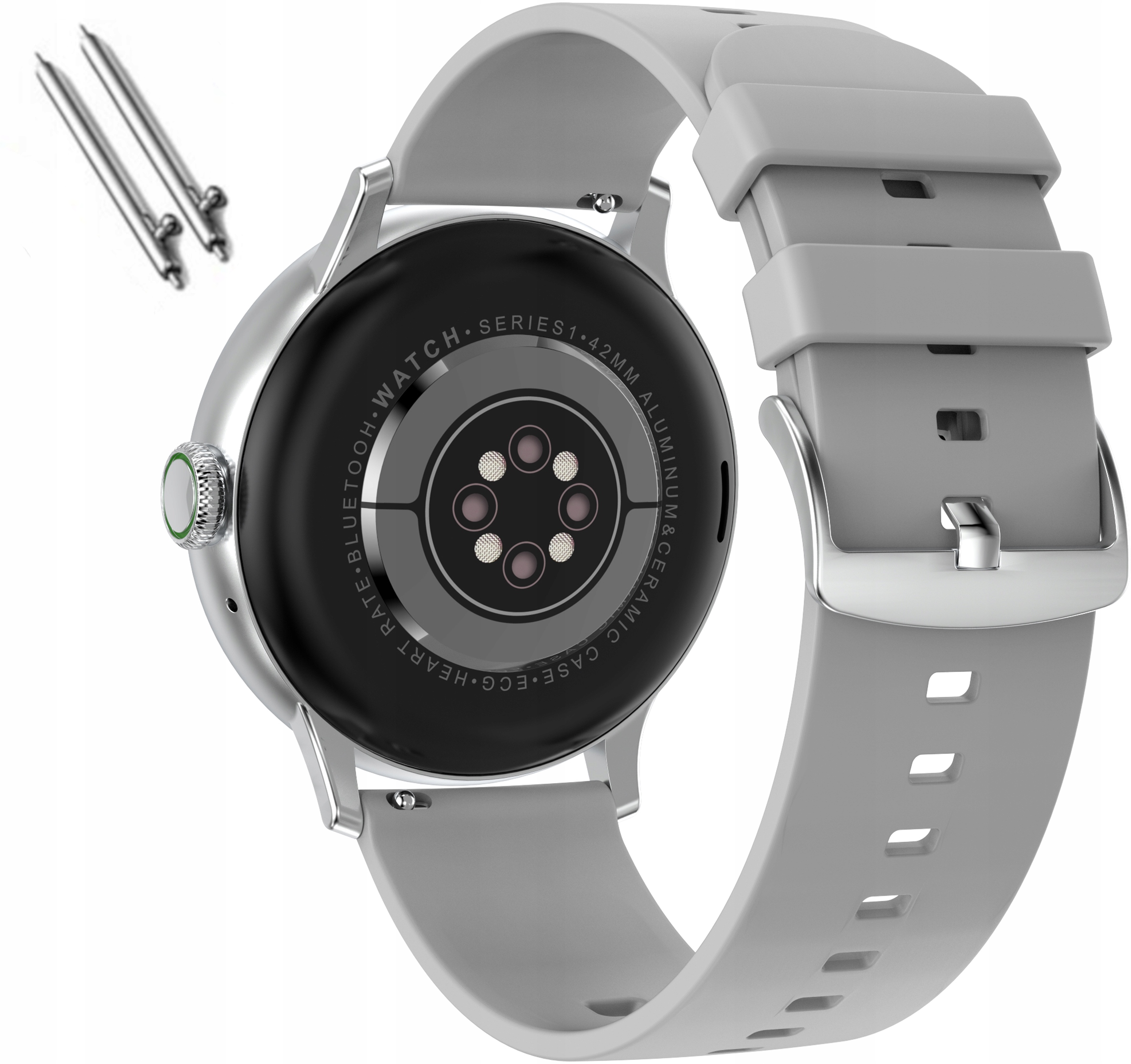 

Pasek Silikonowy Smartwatch Zegarek 20mm Szary