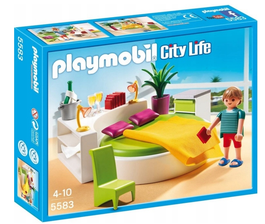 

Playmobil 5583 dom Sypialnia okrągłe łóżko pokój