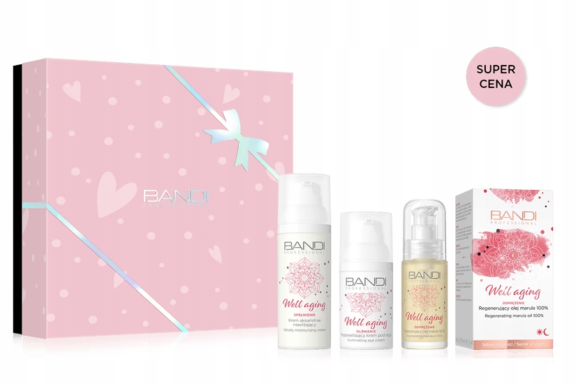 Bandi Well Aging Zestaw 3 kosmetyków poprawia wygląd skóry, pobudza