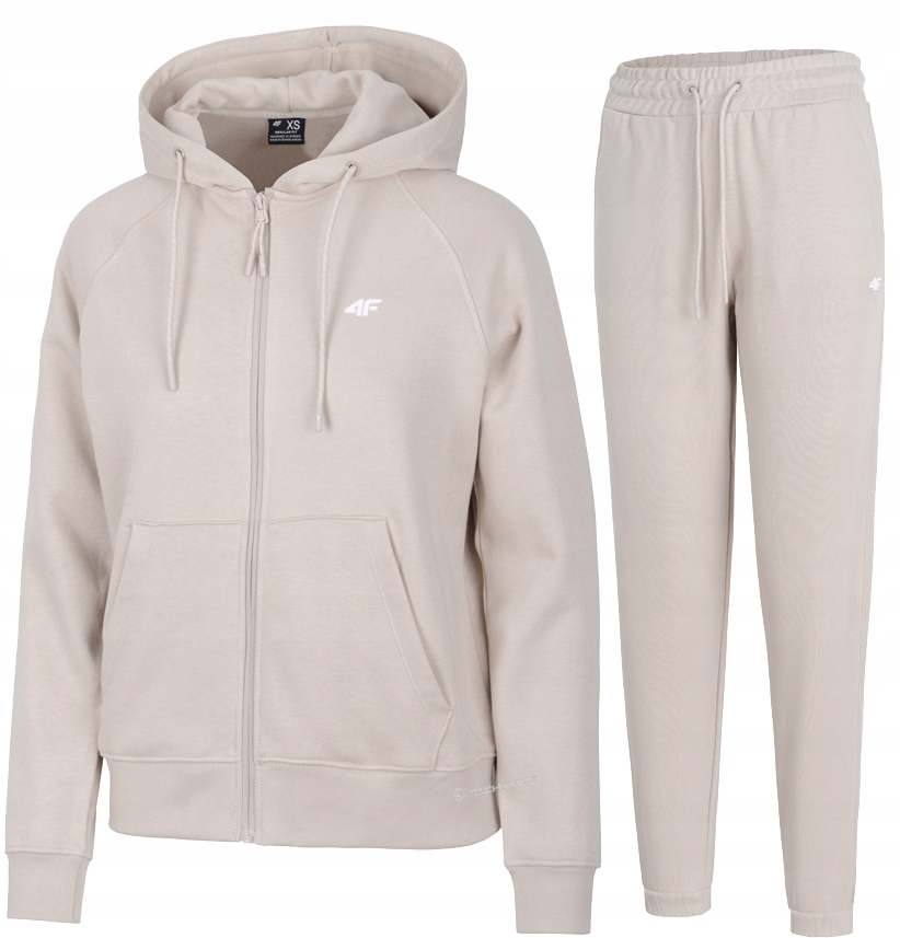 4F Damski Dres Bawełna Komplet Bluza Rozpinana Spodnie rozm L