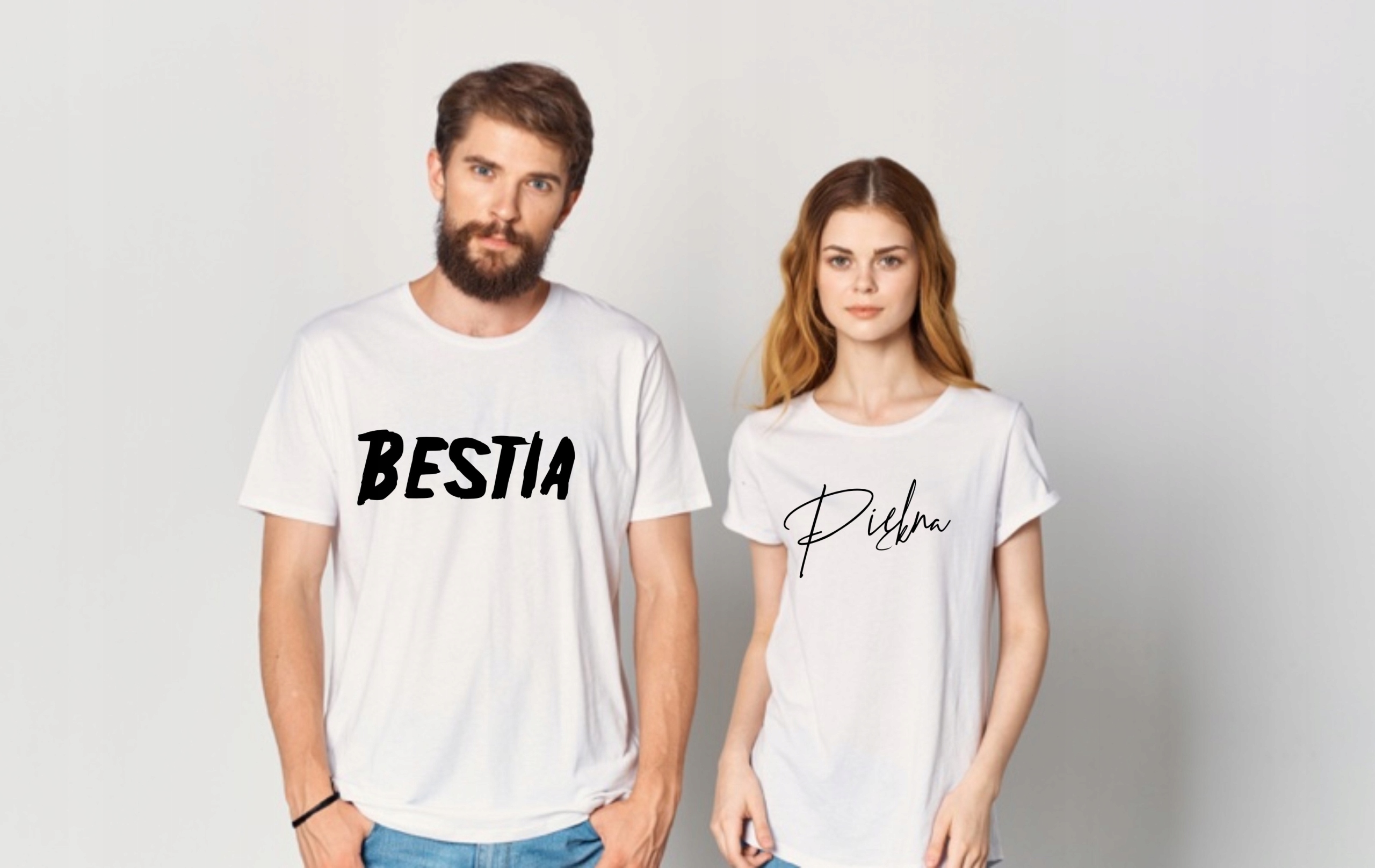 

Koszulki dla Niej i Niego zestaw Piękna i Bestia