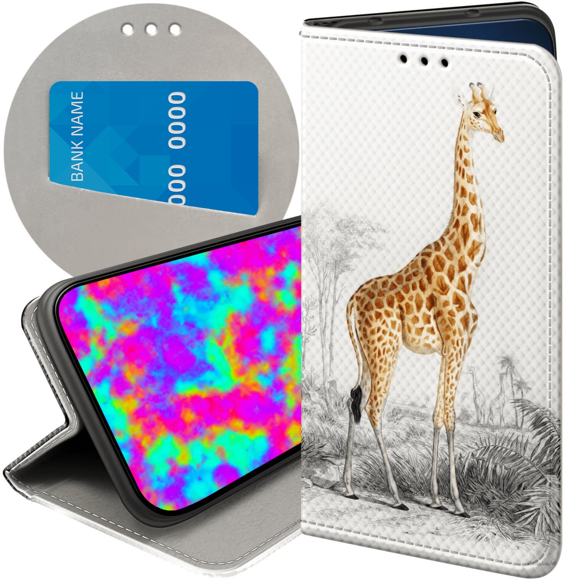Etui Do Xiaomi Redmi Note 12 Pro Plus Żyrafa Śmieszne Sawanna Futerał