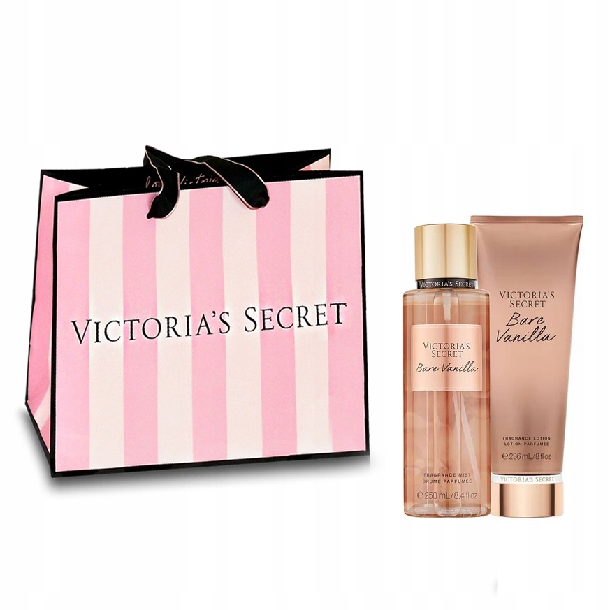 Victoria’s Secret Bare Vanilla – Sada Tělový Sprej 250ml a Balzám 236ml Taštička