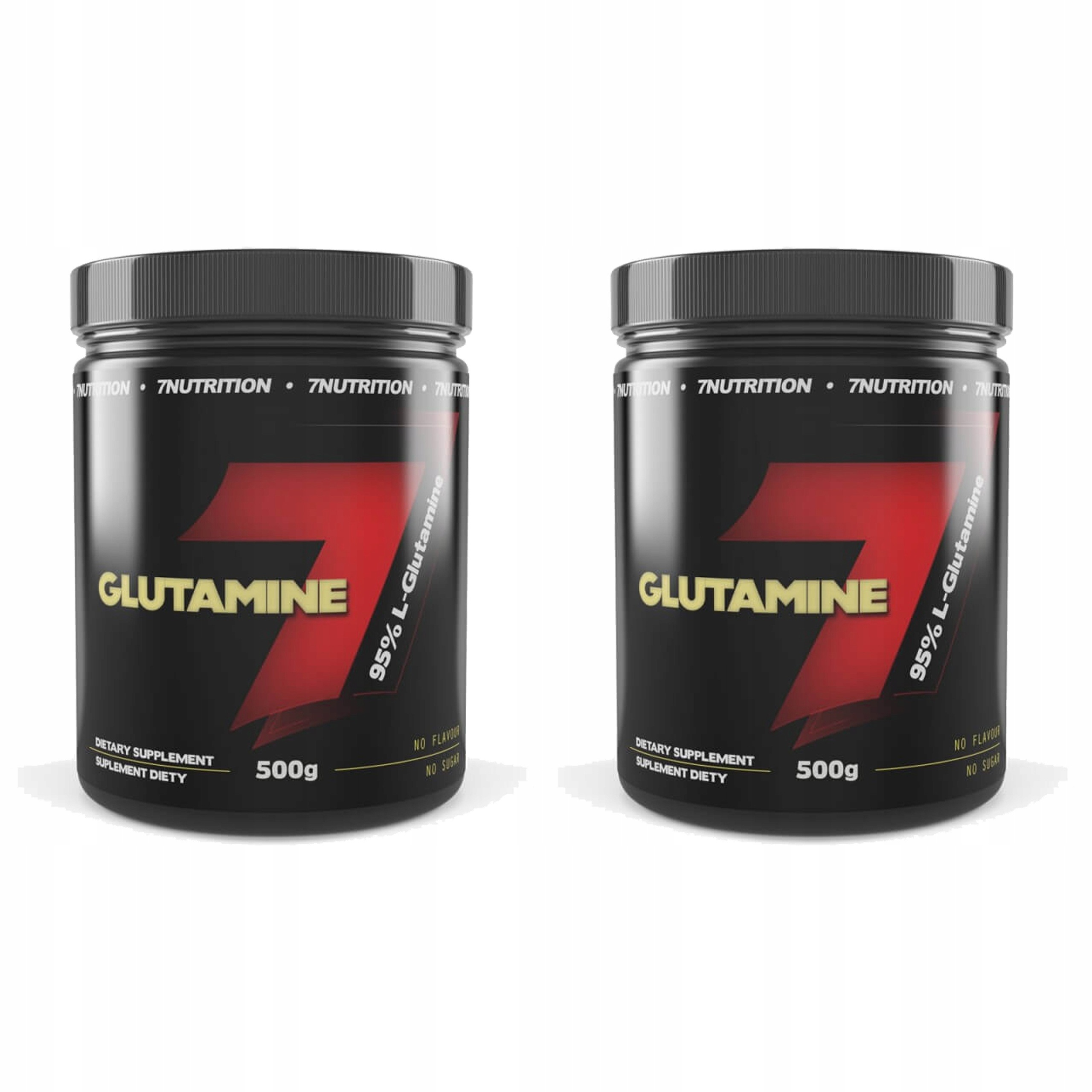 2x 7NUTRITION Glutamine 500g Čistý Glutamin Svaly