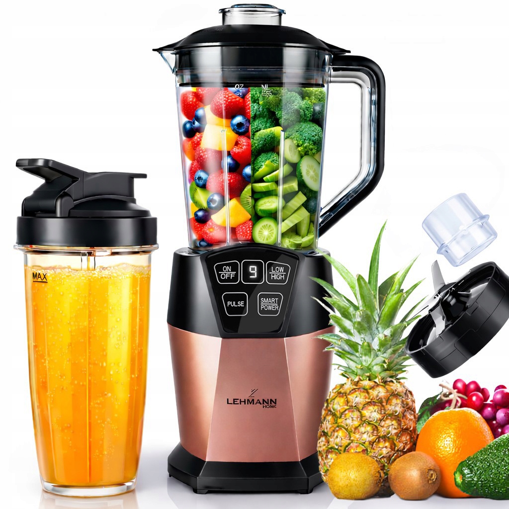 Mocny Blender kielichowy 1,5L Do Koktajli Smoothie Mikser Kruszy Lód 1500W