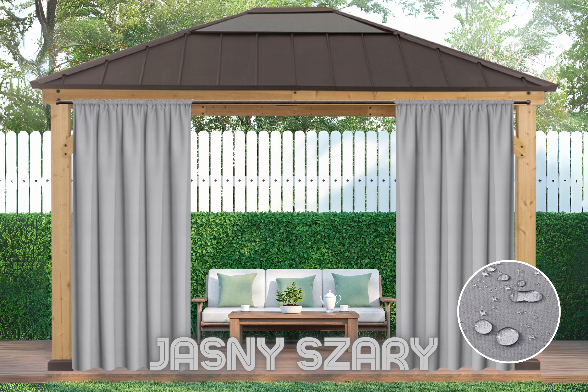 ZASŁONY OGRODOWE 155x240 DO ALTANY TARASU OGRODU WODOODPORNA Kod producenta ZASŁONA OGRODOWA 2,4 TUNEL ŻABKI TARAS