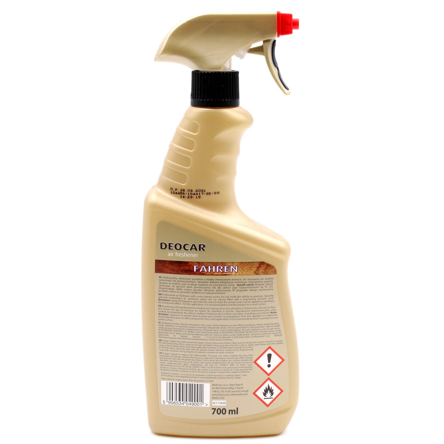 Neutralizator Zapachów K2 Deocar Fahren 700ml Rodzaj Atomizery