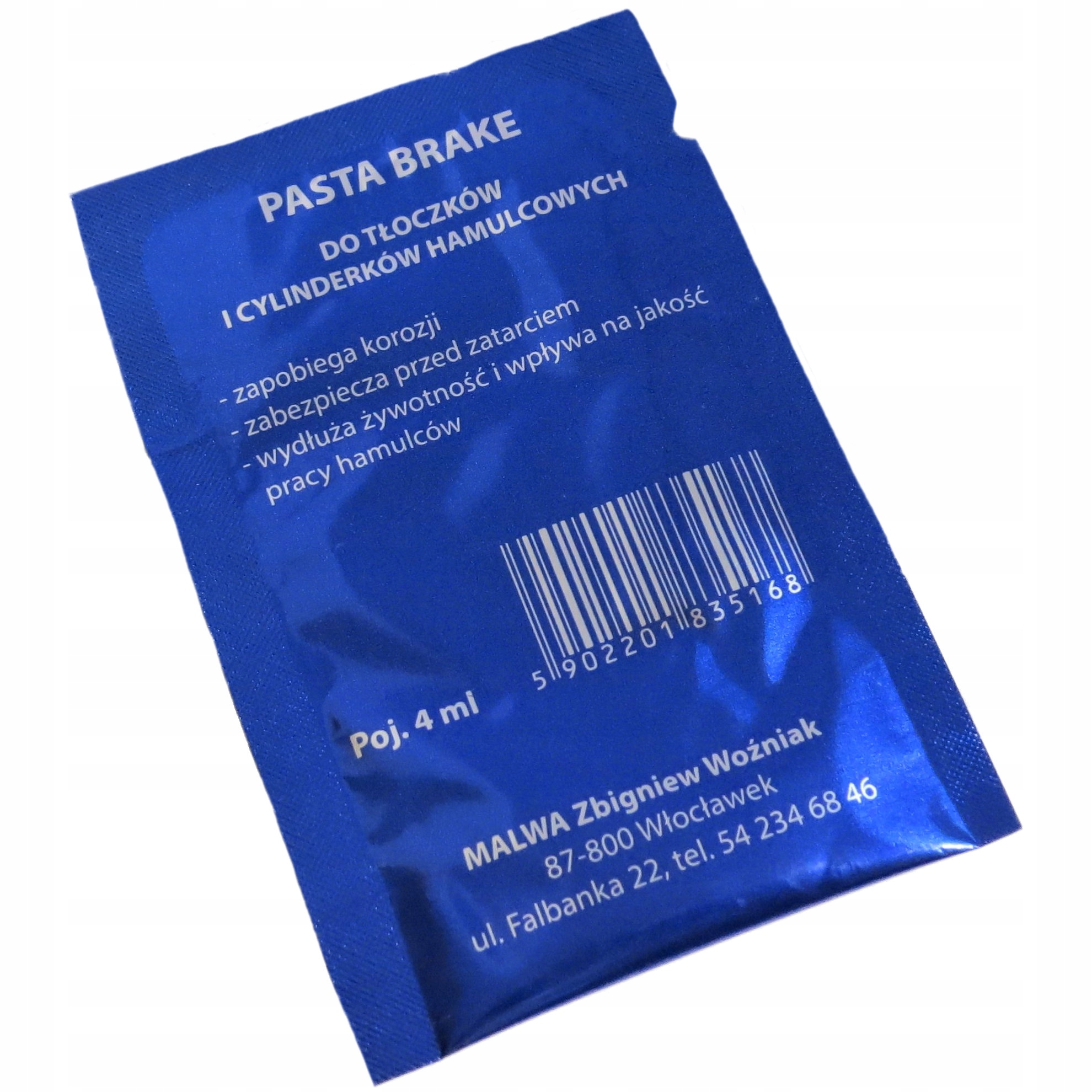 

Pasta do tłoczków cylinderków hamulcowych poj 4ML