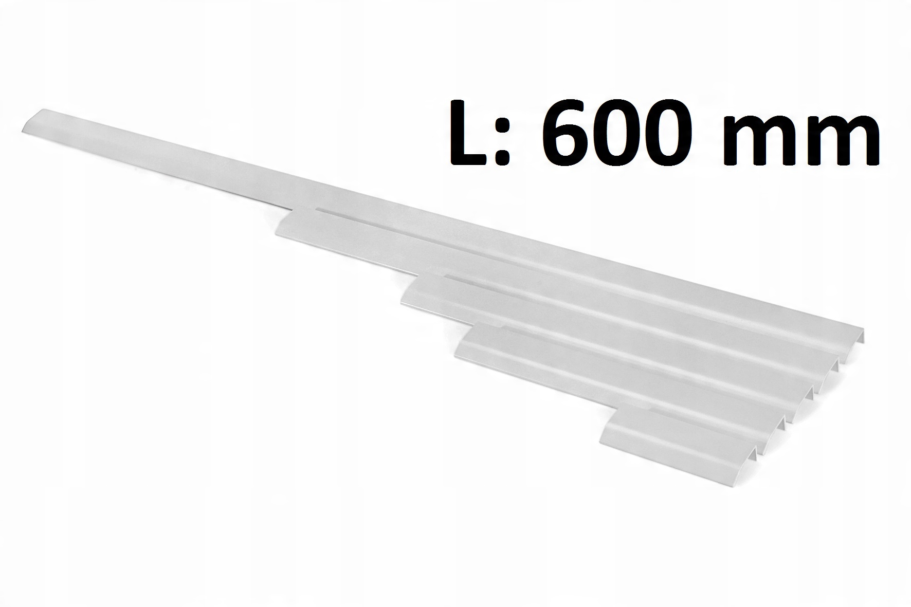 

Uchwyt krawędziowy zaokrąglony biały mat L-600