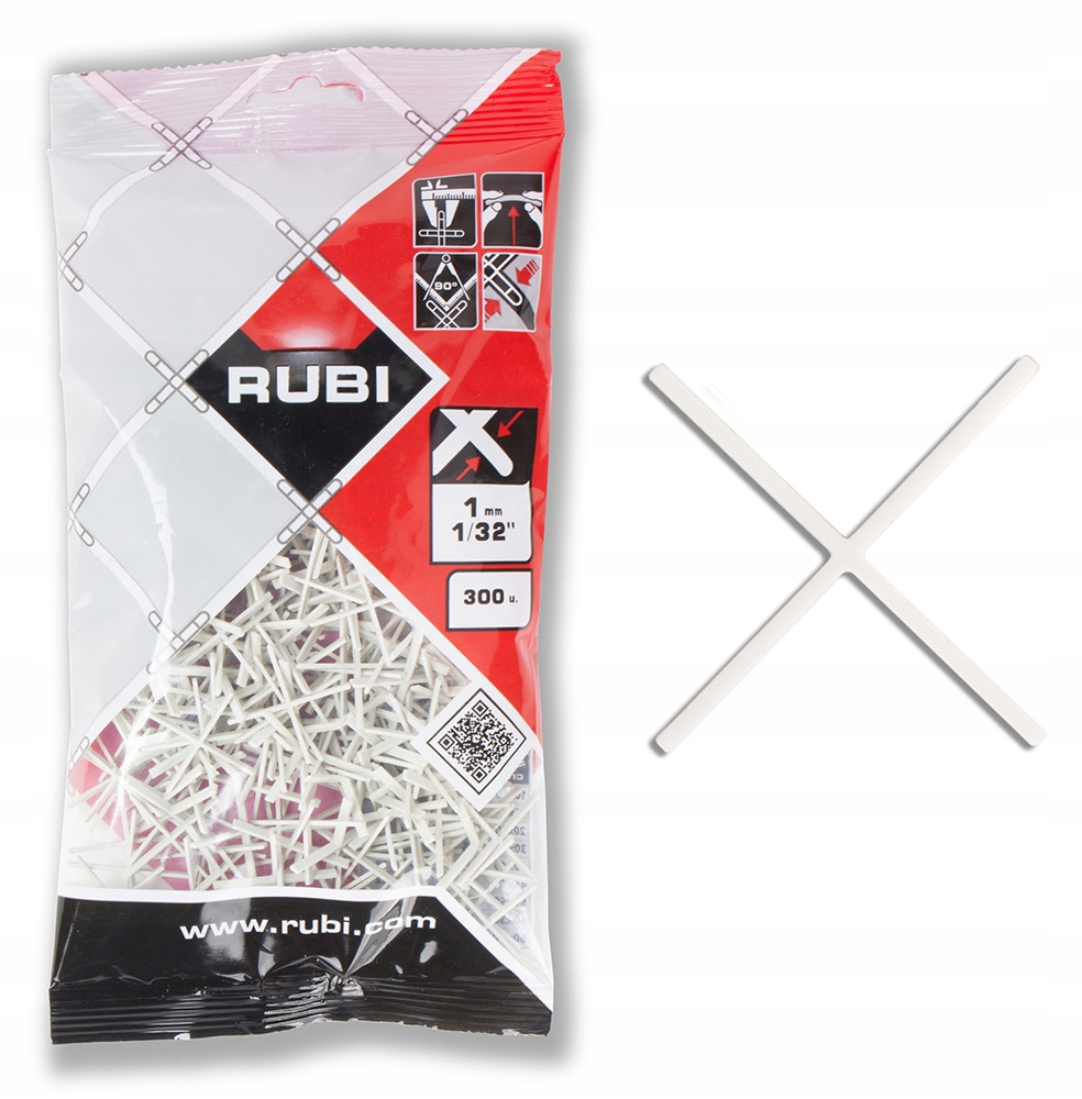

Krzyżyki Rubi 1mm 300szt