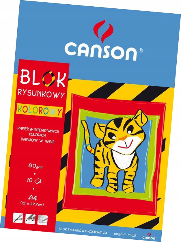 

Blok Rysunkowy Kolorowy A4 Canson 10 arkuszy