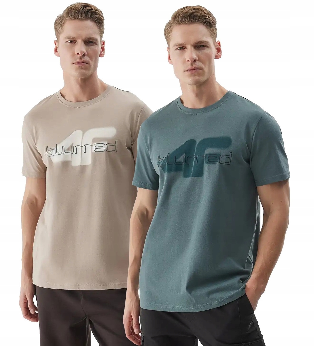 Tričko Pánské 4F Tričko Bavlna S Potiskem Premium, Sada 2KS L