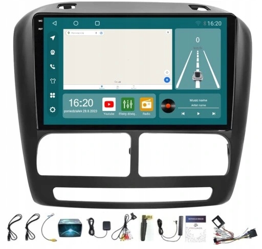 Rádio Navigace Fiat Doblo 2010-2015 Carplay Android Auto 8/256GB Sim