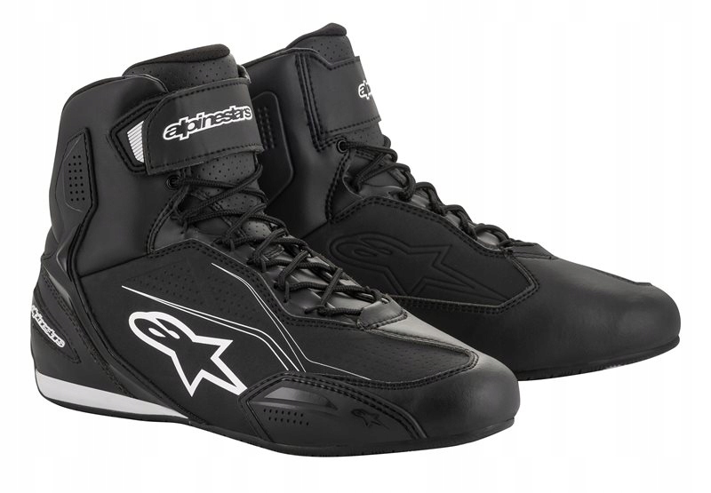 ALPINESTARS NISKIE BUTY MOTOCYKLOWE TURYSTYCZNE FASTER-3 BLACK WHITE 38