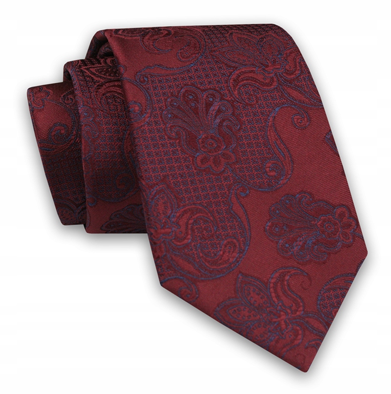Бордово-синий классический галстук ALTIES