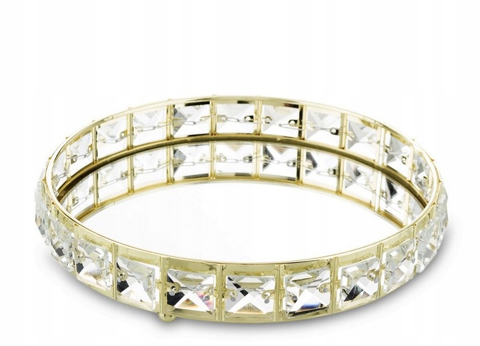 Taca lustro duża podstawka na świece perfumy z164/ ozdoba glamour