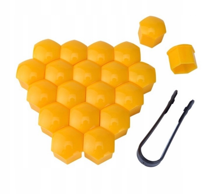 

Nasadki Nakładki Na Śruby Felg 17 mm Żółte