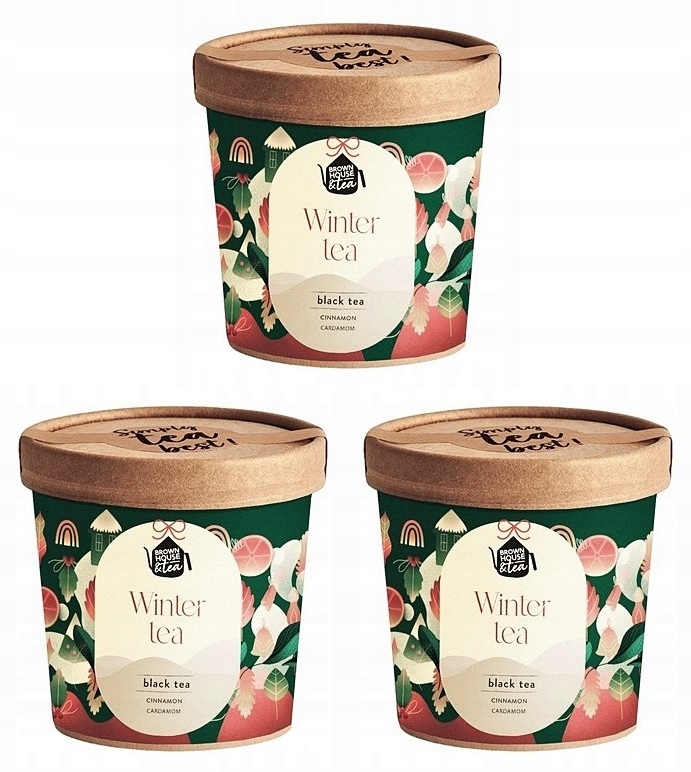 Levně Brown House Winter Tea Černý čaj zázvor/skořice/kardamom 3x50g