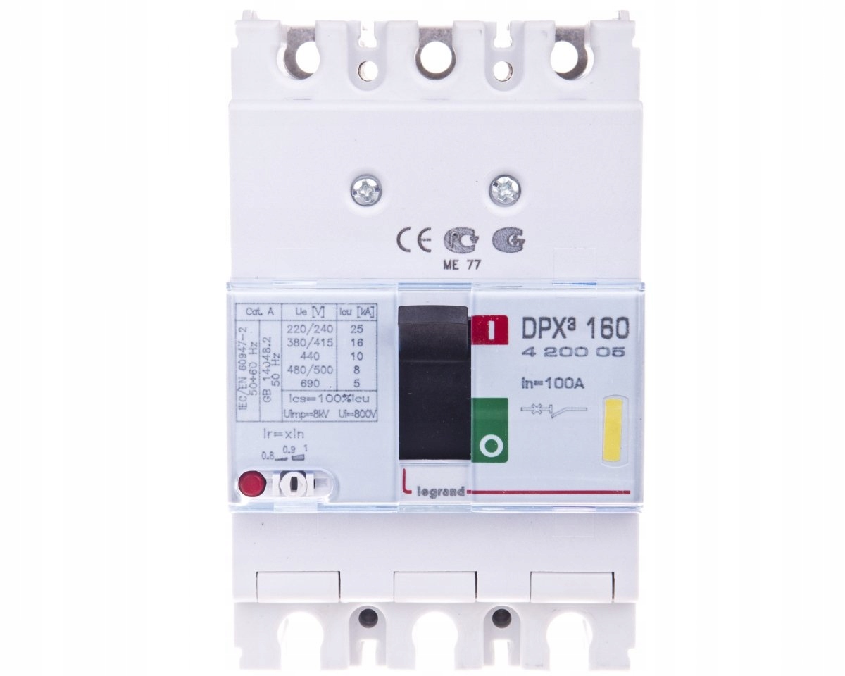 Wyłączniki mocy 3P 100A 16kA DPX3 160 420005