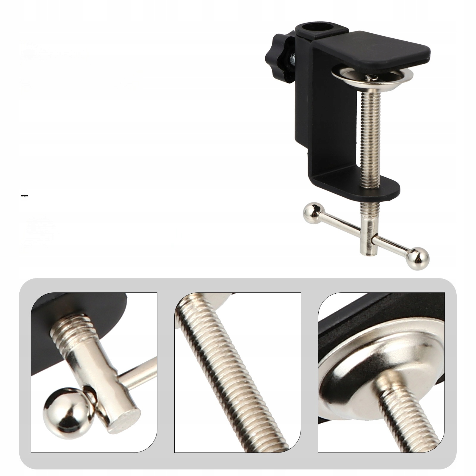 2 SZT. REGULOWANY ZACISK DO MOCOWANIA MIKROFONU, METALOWY MIKROFON Marka bez marki