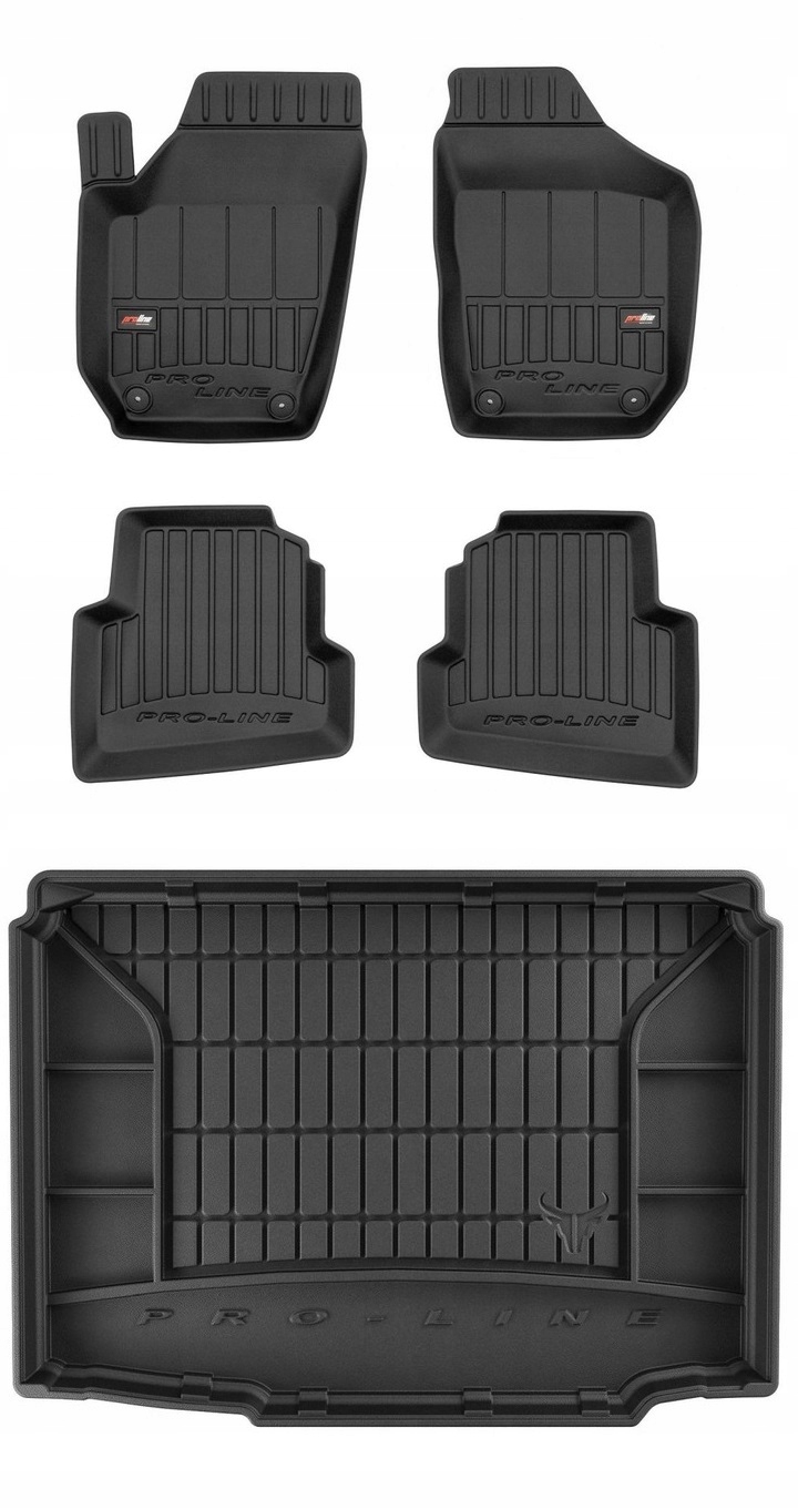 Set 3D gumové rohože Škoda Fabia 2 Hb 2006-2014