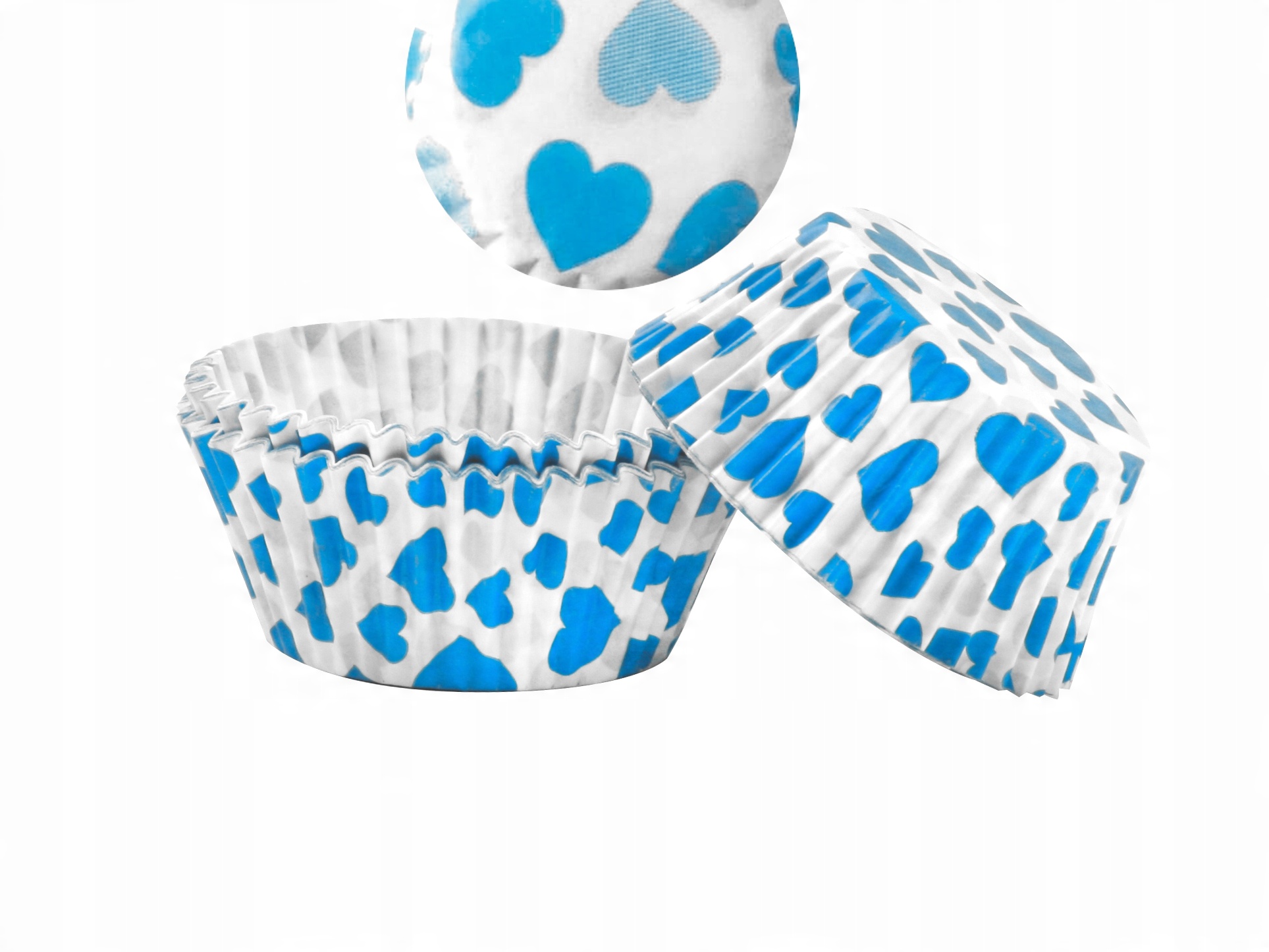 

Papilotki Muffinek babeczki foremki 75szt blue