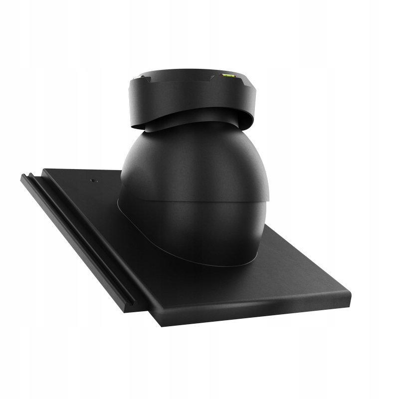 Kanalizační větrací otvor pro cementovou střešní krytinu Aarhus Černý