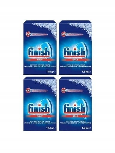 Levně 2 x Finish Sůl do myčky nádobí Sada 4 x 1,5 kg
