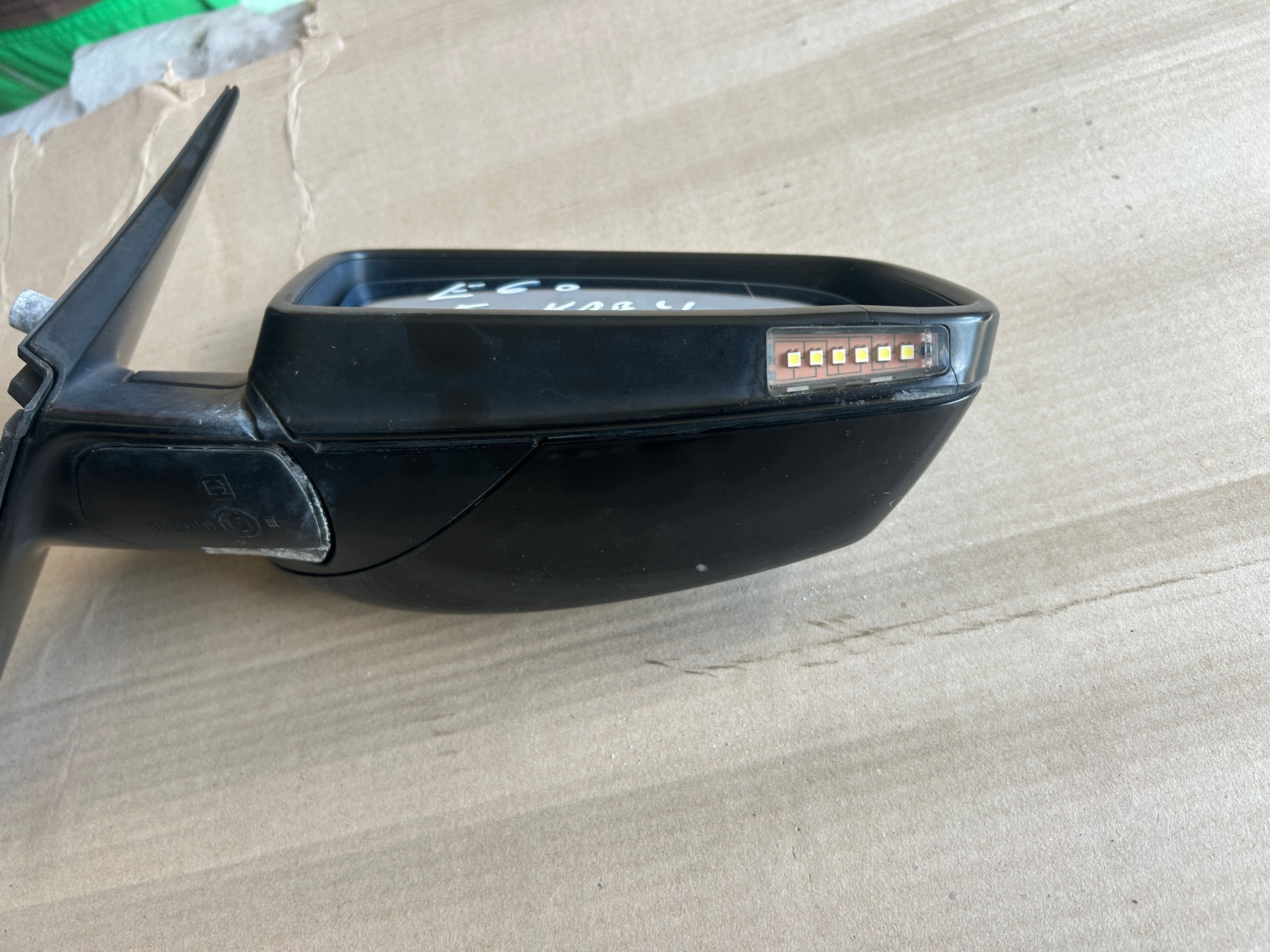 BMW E60 Spiegel rechts 5 Kabel EUROPA 668/9 SHWARZ 2