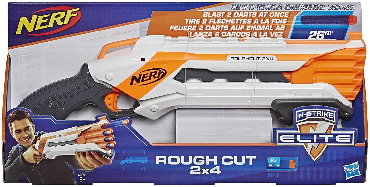 WYRZUTNIA NERF ELITE SHOTGUN ROUGH CUT + DODATKI Szerokość produktu 48 cm