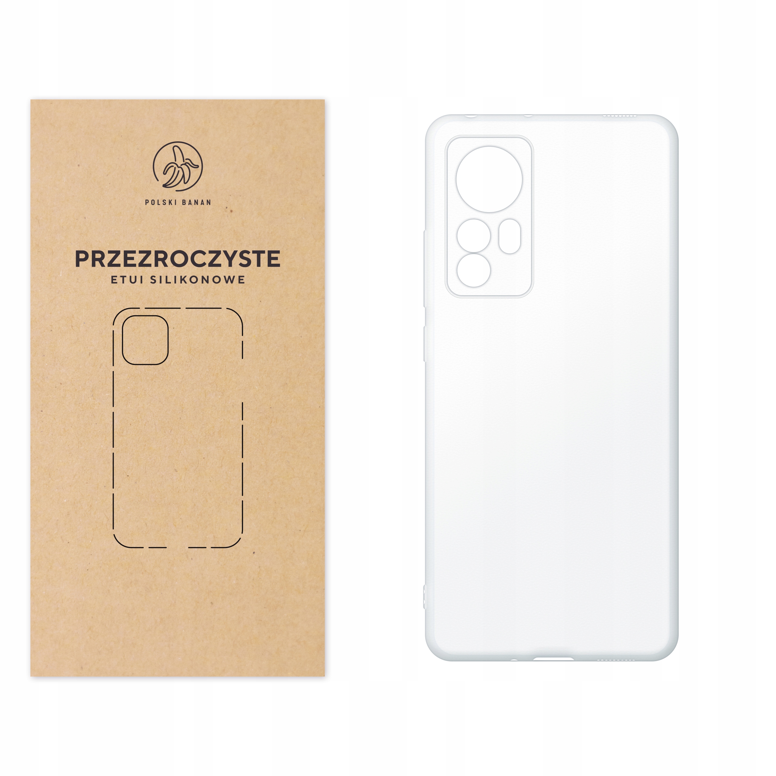 

Etui silikonowe Polski Banan do Xiaomi 12 12X