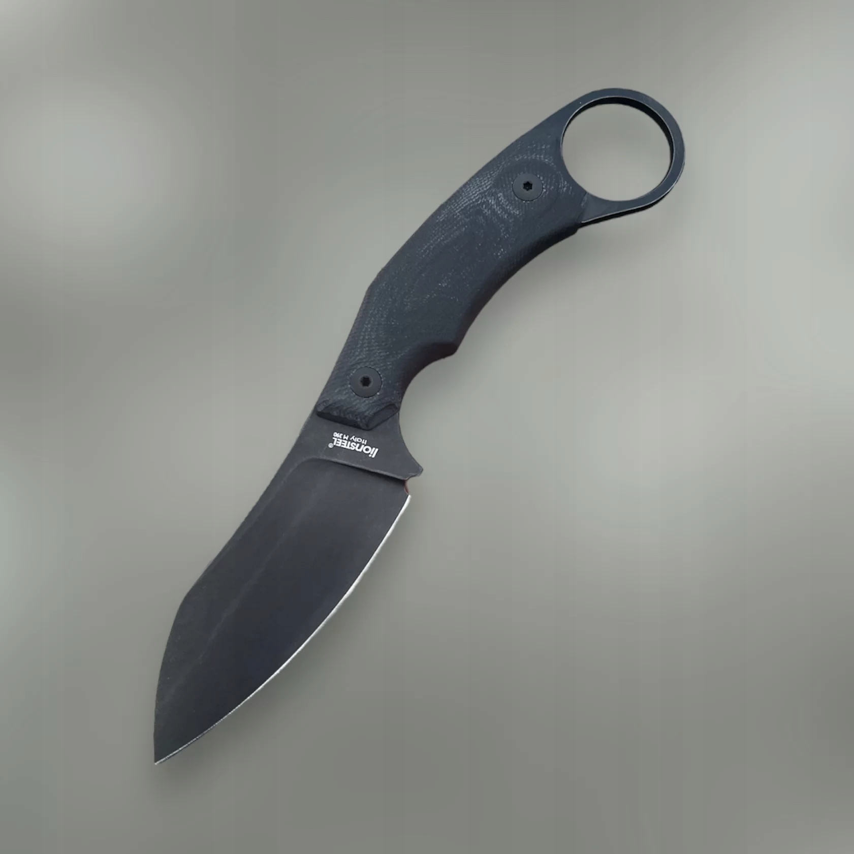 Nůž LionSTEEL H1 Black Pvd Stonewashed M390 Black G10 Kydex
