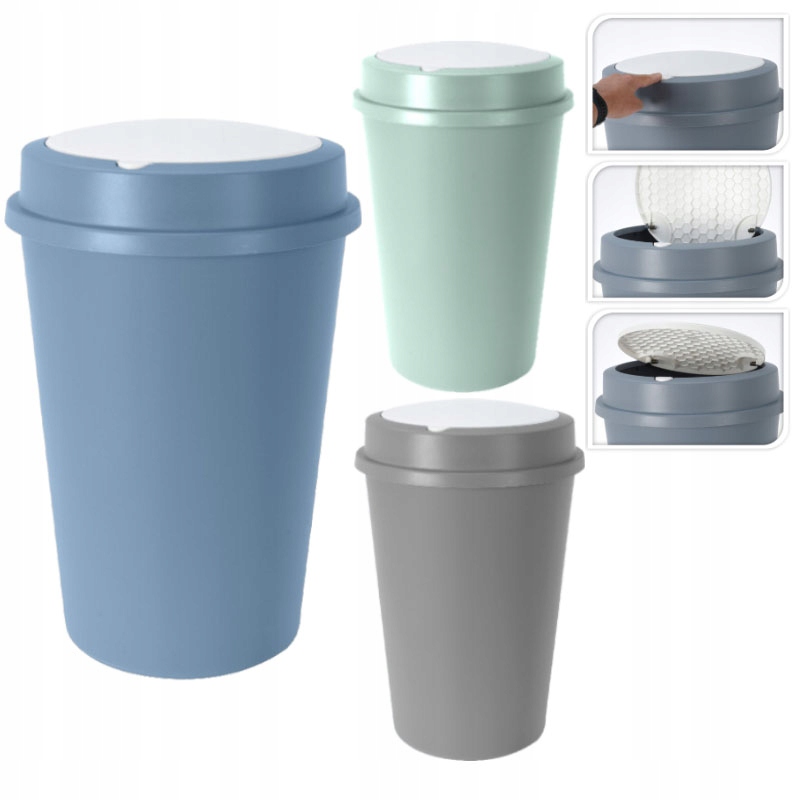 Levně Excellent Houseware Odpadkový koš 47 l šedá KO-Y54231190seda