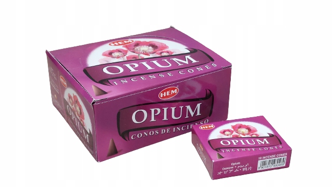 

Kadzidełka Stożkowe Opium Hem 120 szt.