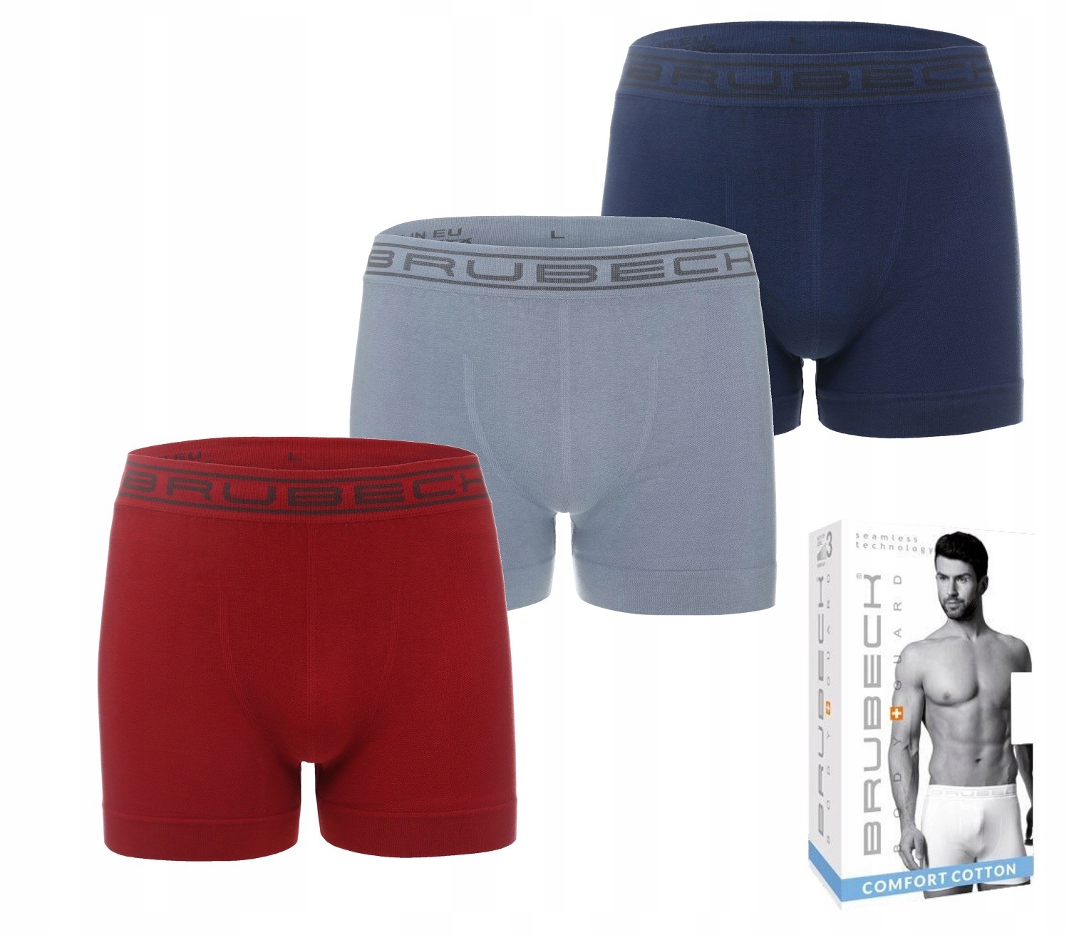 

Bokserki Męskie Brubeck 3-PACK Zestaw 3szt L