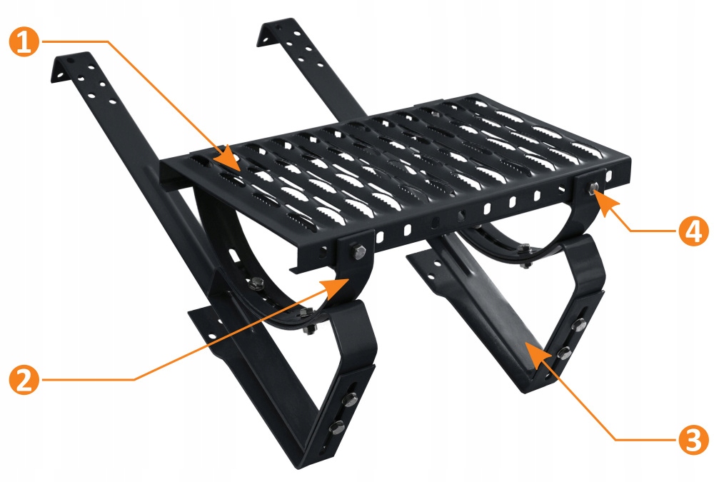 Kompletna ława ocynk kominiarska 80cm do dachówki Długość 80 cm