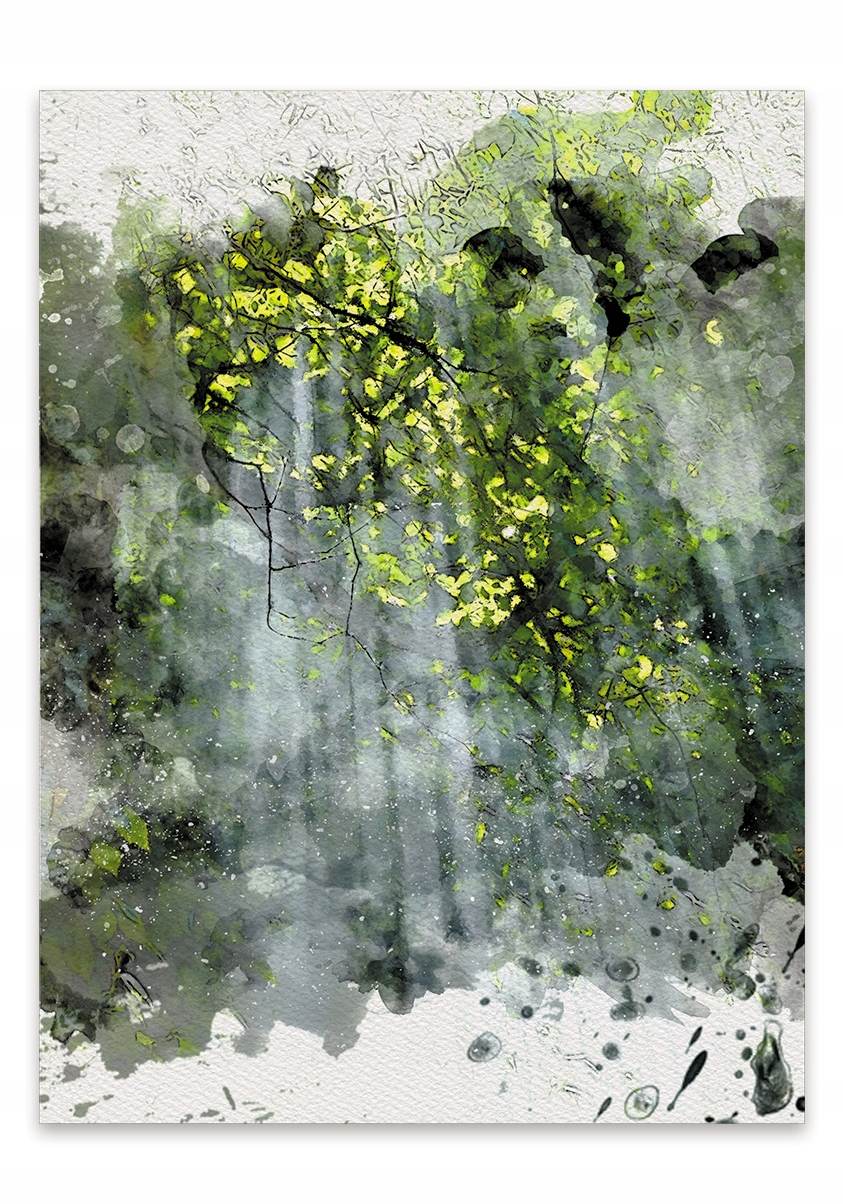 

Plakat Magiczny Las grafika akwarela 50x70 natura