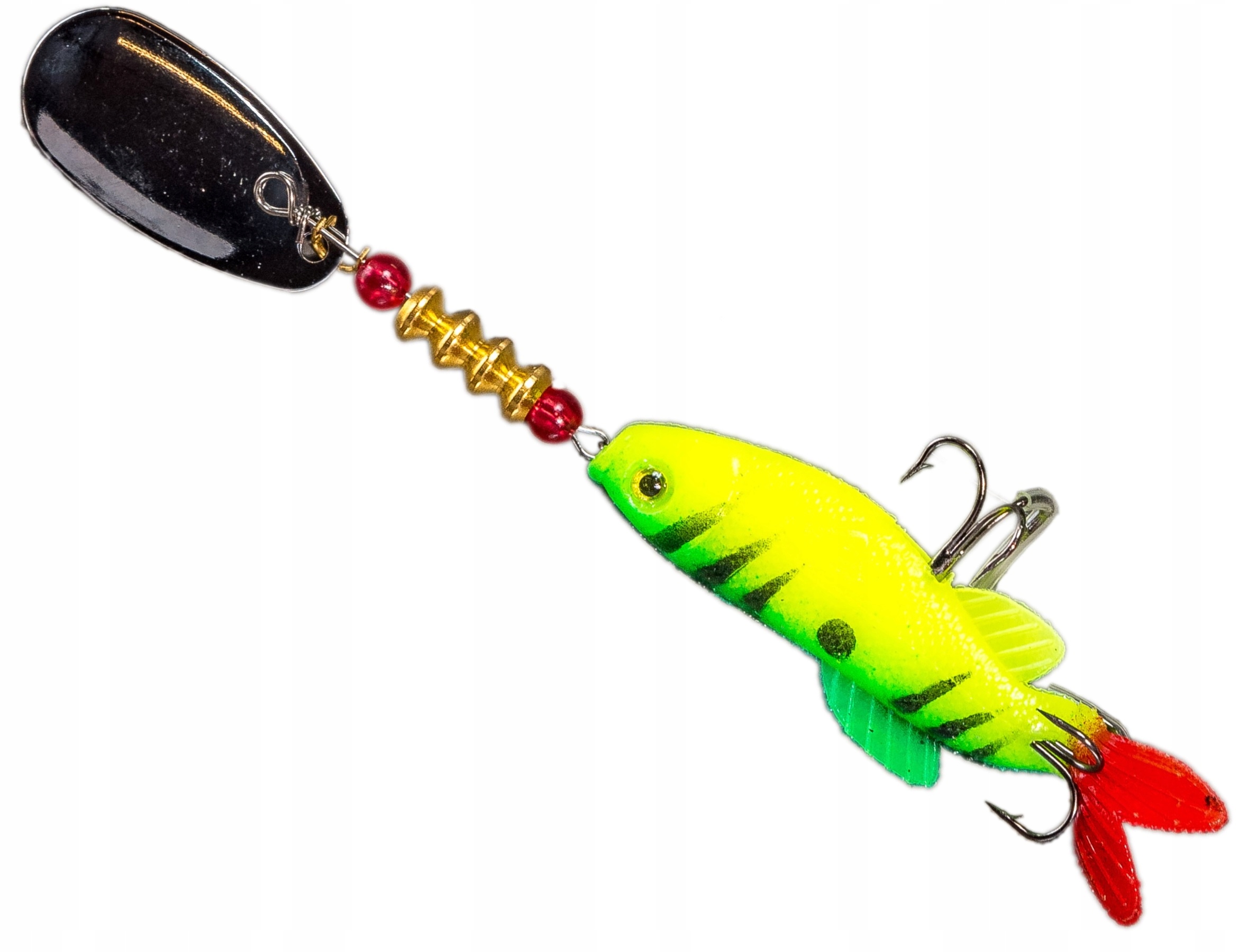 Błystka Obrotowa Blacha z Gumą Ripper 8cm 14,5 g 6