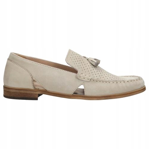 

Buty Wojas Półbuty damskie skóra beżowe r. 38