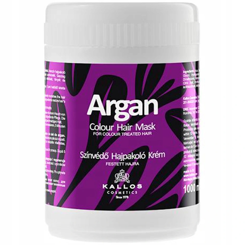 KALLOS ARGAN MASKA DO WŁOSÓW FARBOWANYCH 1000ML