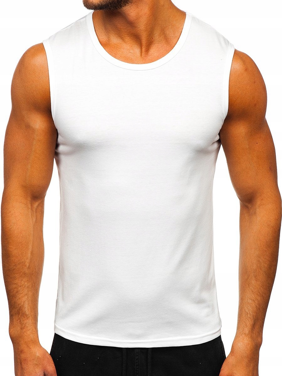 

Koszulka Tank Top Męska Biała 99001 DENLEY_2XL