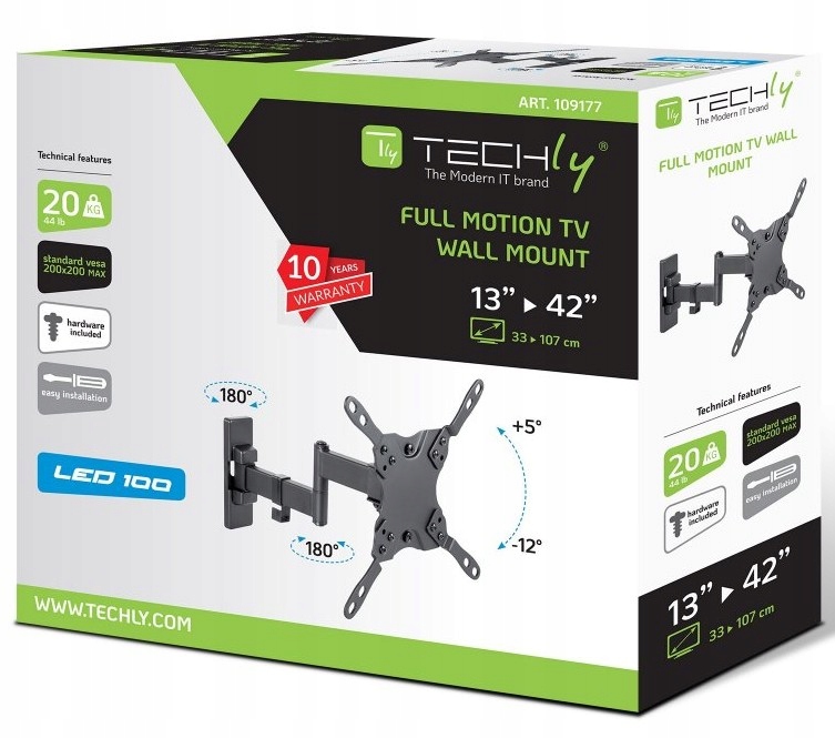 Uchwyt do Telewizora 13-42'' Wieszak TV - Przegub Model ICA-PLB 400DTY