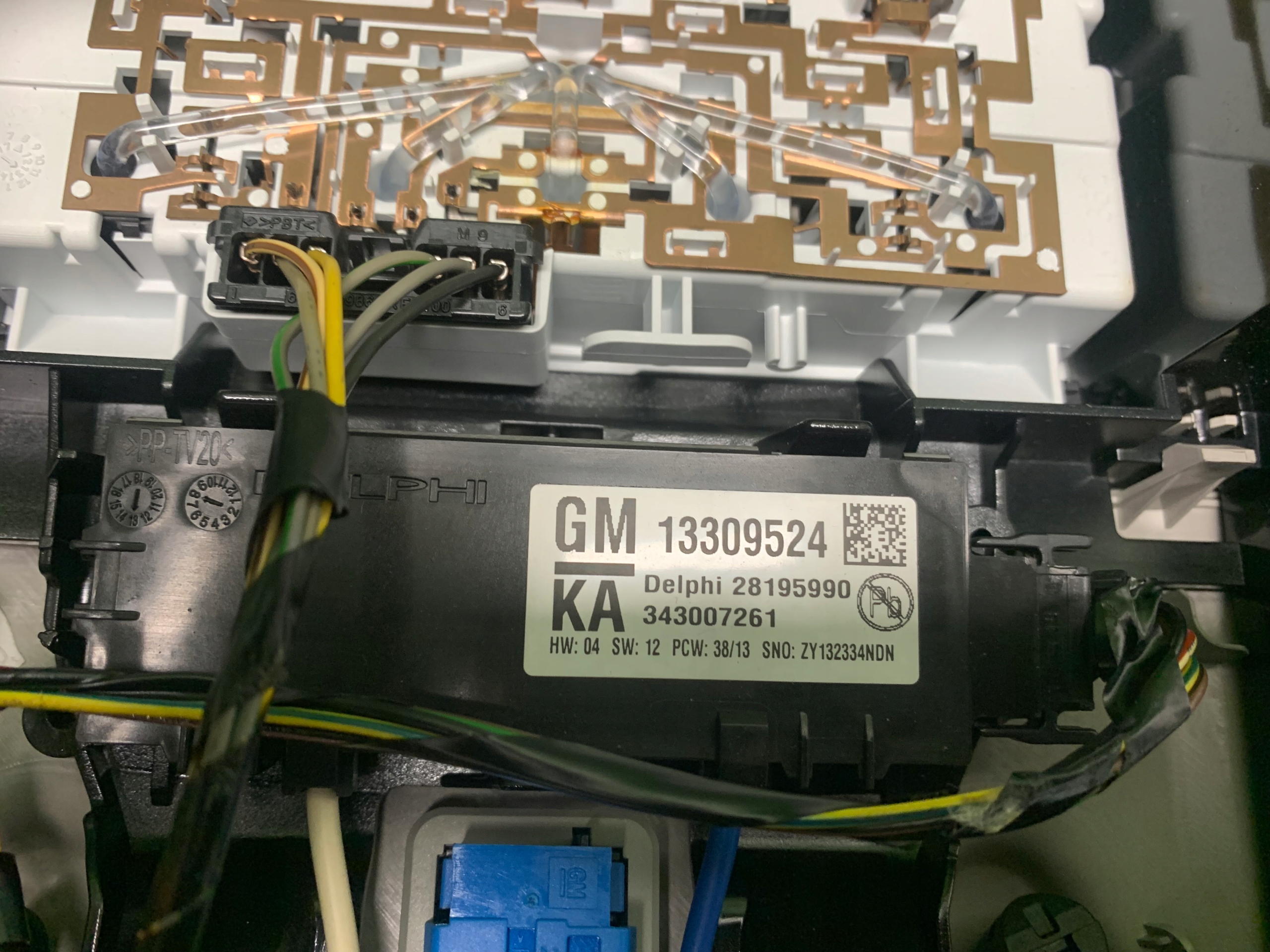 feu interne éclairage cabine Opel Insignia A 13309524 13428566