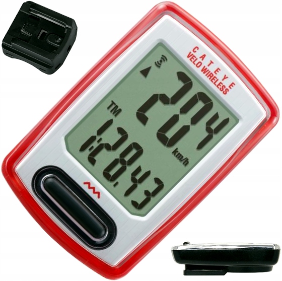 Licznik Cateye Velo Wireless CC-VT230W czerwony